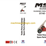 MST ST740, ST835 Telehandler Spare Parts Catalogue (EN-TR)