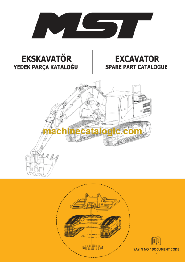 MST Excavator Spare Parts Catalogue (EN-TR)