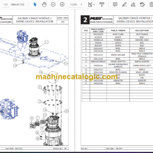 MST Excavator Spare Parts Catalogue (EN-TR)