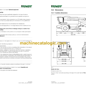 Fendt 5185 E Combines Harvesting Operator’s Manual (SN 55120044)