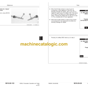 John Deere 450DLC Excavator Operation and Tests Technical Manual (TM2361)