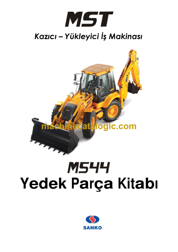 MST M544 Backhoe Loader Spare Parts Catalogue (EN-TR)