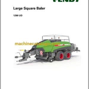 Fendt 1290 UD Large Square Baler Hay Equipment Workshop Service Manual (79037317C)