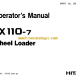 Hitachi LX110-7 Wheel Loader Operator's Manual (OW-648AE(H), OW-648BE(H), OW-648CE(H))