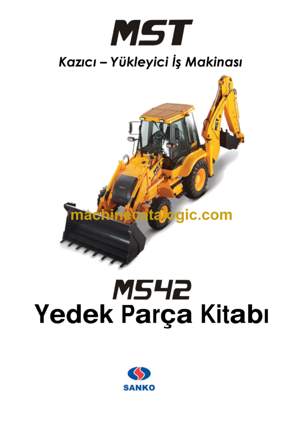 MST M542 Backhoe Loader Spare Parts Catalogue (EN-TR)