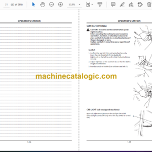 Hitachi AX22u-4 Mini Excavator Instruction Manual  (EM1MWA-1-1)