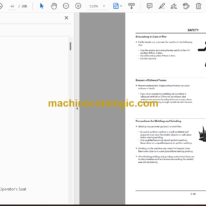 Hitachi ZW80, ZW90 Wheel Loader Operator’s Manual (EM4FG-1-4)