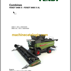 Fendt 9490X - 9490X AL Combines Operator's Manual (D3158100M4)