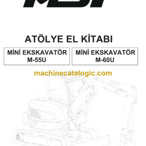 MST M-55U, M-60U Mini Excavator Service Manual (TR)