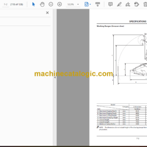 Hitachi ZX135USL-6 Forestry Excavator Operator’s Manual (ENMDAS-EN1-1, ENMDAS-EN1-2)