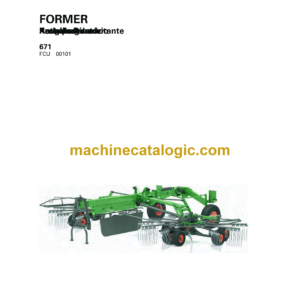 Fendt 671 Former Operator's Manual (FEL1282740401)