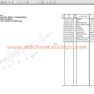 Sunward SWE20F Hydraulic Excavator Parts Manual