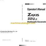 Hitachi ZX22U-2 Hydraulic Excavator Operator's Manual (EM1MW-EN1-1, EM1MW-EN1-2, EM1MW-EN1-4)