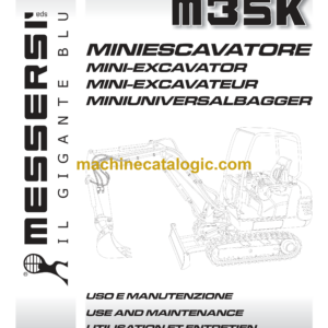 Messersi M28K, M35K Mini Excavator Maintenance Manual