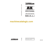 Hitachi AX14-4 Hydraulic Excavator Operator's Manual (EM1NCA-1-1)