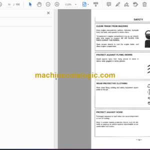 Hitachi EX8 Excavator Operator’s Manual (EM1A3-1-1, EM1A3-1-2)