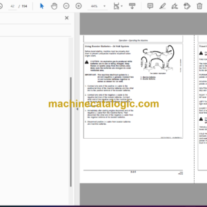 John Deere 200CLC, 230CLC, 270CLC Excavator Operator’s Manual (OMT187348)