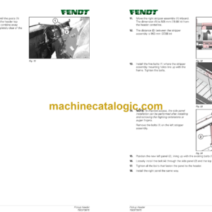 Fendt 4300 Pickup Header Operator’s Manual