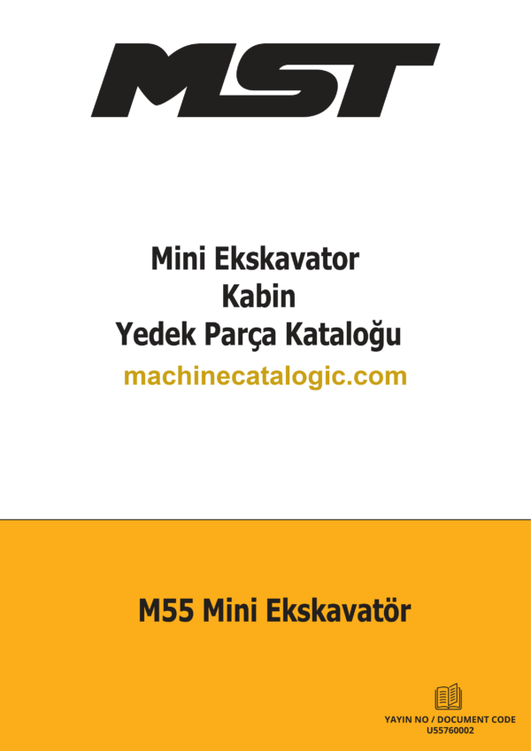 MST M55 Mini Excavator Spare Parts Catalogue (EN-TR)