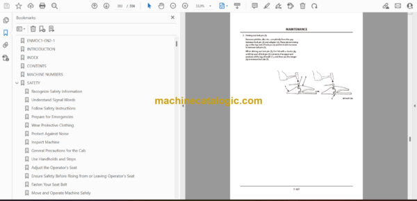 Hitachi ZX120-6 ZX160-6 ZX200-6 ZX240-6 ZX300-6 ZX330-6 class Hydraulic Excavator Lifting Capacities (ENMDC1-EN2-1 to ENMDC1-EN2-7) - Image 2