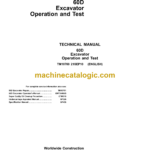 John Deere 60D Excavator Operation and Test Technical Manual (TM10760)