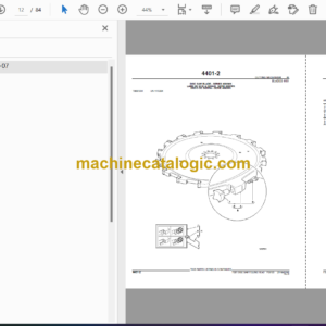 John Deere FD21 Disc Saw Feeling Head Parts Catalog (PC9123)