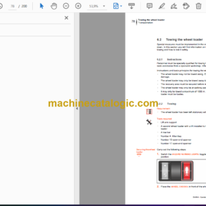 Hitachi ZW95-6 Wheel Loader Operator’s Manual (ENMPS0-1-1)