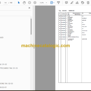 Messersi M38U Mini Excavator Spare Parts Catalog