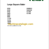 870(N,R,S), 990(N,R,S), 1270(N,S), 1290(N,S,NXD,SX), 12130(N,S) Large Square Baler Workshop Service Manual