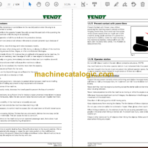 Fendt 938, 940, 943 Vario MT Rubber Track Tractor Operator’s Manual (589611D1D)