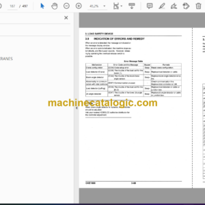 Kobelco CKE1800 Crawler Crane Operation & Maintenance Manual (S2JC20003ZE06)