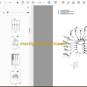 Messersi M22U Mini Excavator Spare Parts Catalog