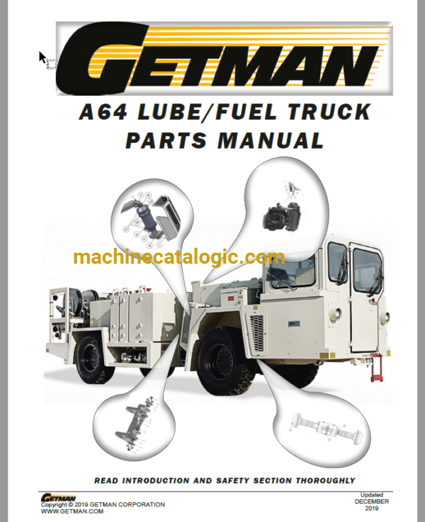 GETMAN A64 Lube-Fuel Truck Parts Manual