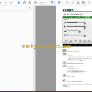 Fendt 200, 207, 208, 209, 210, 211 Vario Gen3 Tractor Operation and Maintenance Manual