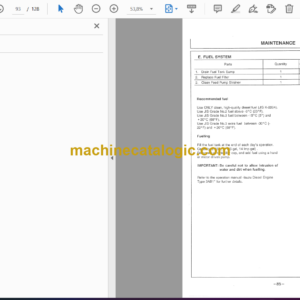 Hitachi EX50UR Excavator Operator’s Manual (EM10E-1-1, EM10E-1-2)