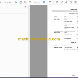 Hitachi UH053M Hydraulic Excavator Operator’s Manual (EM12B-3-1, EM12B-3-2, EM12B-3-3, EM12B-3-4)