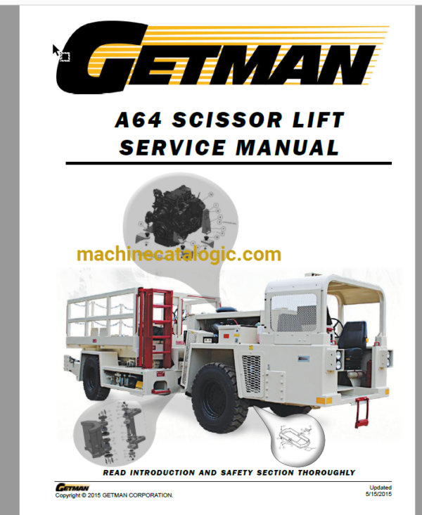 GETMAN A64, A64SL Scissor Lift Service Manual