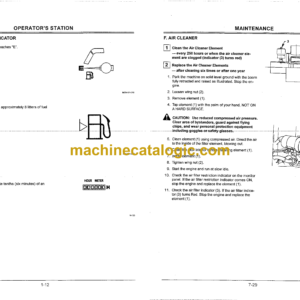 Hitachi HX99B Excavator Operator’s Manual (EM1AX-1-1A, EM1AX-2-1)