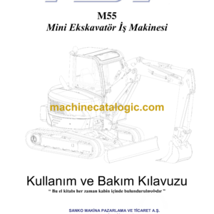 MST M55 Mini Excavator Operation and Maintenance Manual (TR) (03671521)