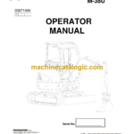 Messersi M28U, M38U Mini Excavator Operator Manual