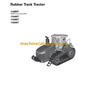 Fendt 1149MT, 1154MT, 1159MT, 1165MT Rubber Track Tractor Operator's Manual