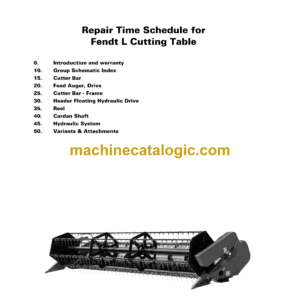 Fendt L Cutting Table Repair Time Schedule