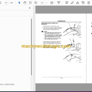 Hitachi ZX800,ZX850H Excavator Operator’s Manual (EM17V-1-1, EM17V-2-1)