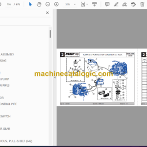 MST 642, 644 Plus Tier 3A Backhoe Loader Spare Parts Catalogue (EN-TR)