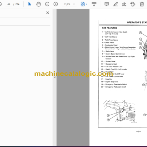 Hitachi EX75UR-3 Excavator Operator’s Manual (EM10V-1-3)