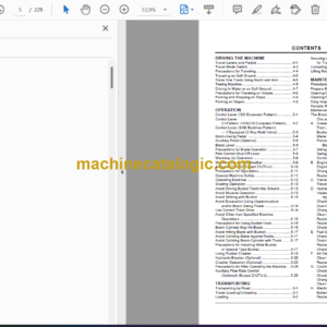 Hitachi ZX27U-2,ZX30U-2,ZX35U-2,ZX40U-2,ZX50U-2 Hydraulic Excavator Operator’s Manual (EM1M7-2-1)