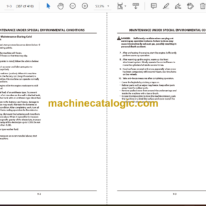 Hitachi ZW370-5A Wheel Loader Operator’s Manual (ENMNH9-1-1, ENMNH9-1-2)