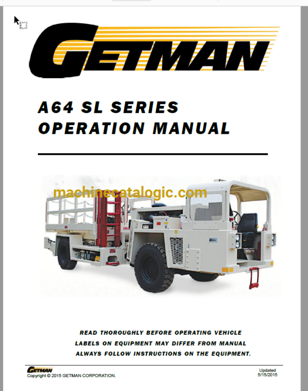 GETMAN A64 SL Series Operation Manual 023-125