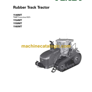 Fendt 1149MT, 1154MT, 1159MT, 1165MT Rubber Track Tractor Operator's Manual (ACW3842360)