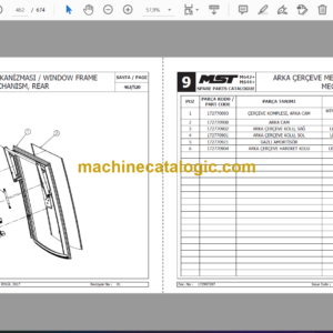 MST 642, 644 Plus Tier 3A Rexroth Backhoe Loader Spare Parts Catalogue (EN-TR) (172957207)